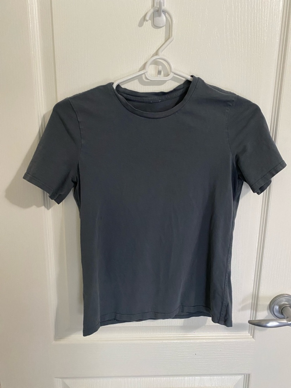 lululemon athletica Women's Short Sleeve Crew Tee in Slate Gray
